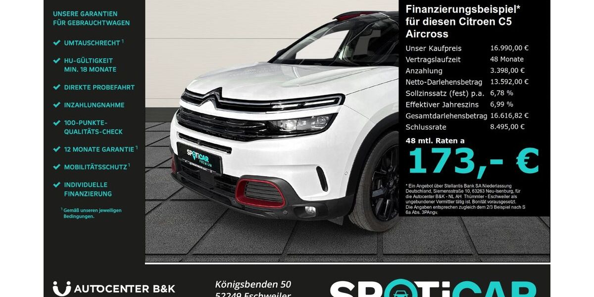 Citroen C5 Aircross 111.431 km 16.990 &euro; Eschweiler 52249