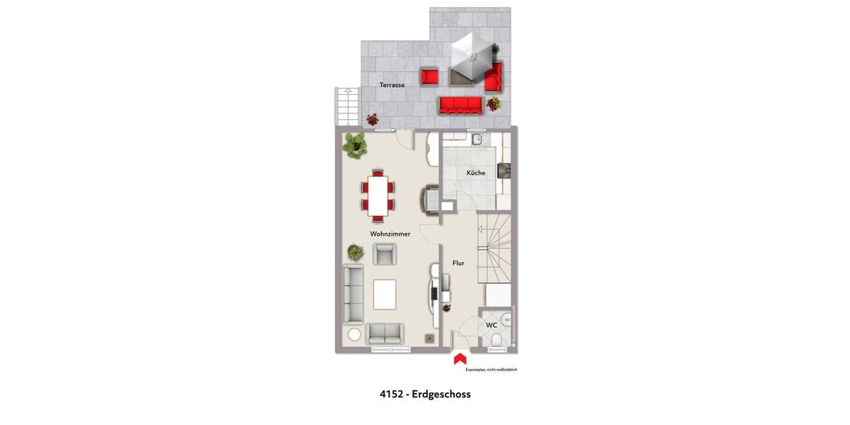 Reihenendhaus Herzogenrath Merkstein - 5 Zimmer, 120 m&sup2;, 299.000&euro; | Angebot:26207168