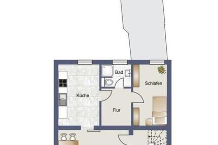 Geräumige Wohnung mit zwei Zimmern in Aachen-Eilendorf zimmer