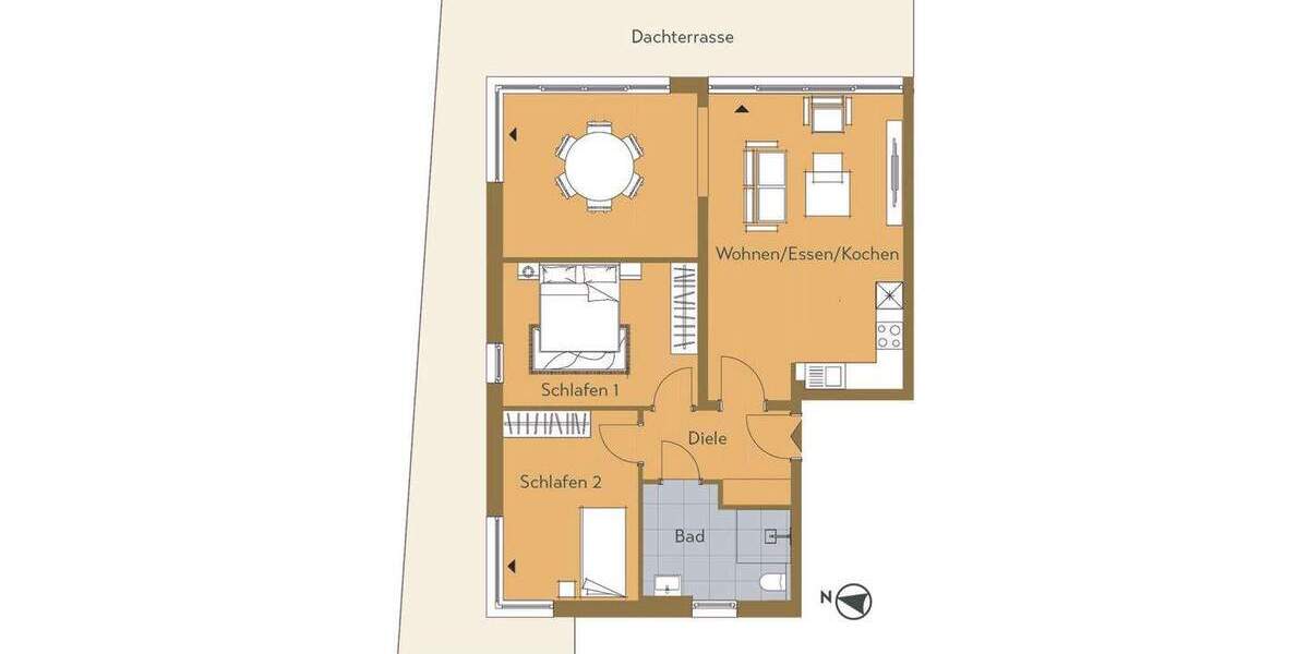 Etagenwohnung Aachen Richterich - 3 Zimmer, 95 m&sup2;, 598.000&euro; | Angebot:25773629