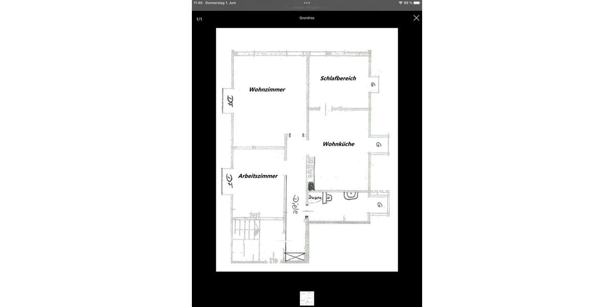 Dachgeschoßwohnung Aachen Aachen-Mitte - 3 Zimmer, 85 m&sup2;, 880&euro; | Angebot:25753650