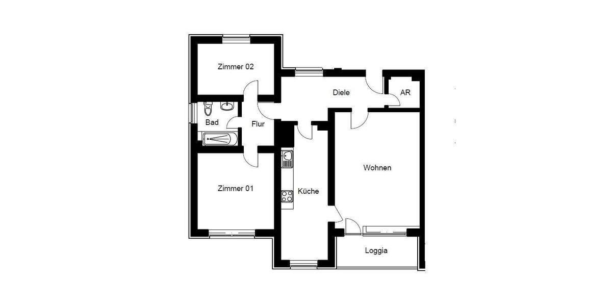 Über den Dächern mit viel Platz zum Entfalten! 3-Zimmer mit Loggia, modernes Bad, Aufzug 3 zimmer