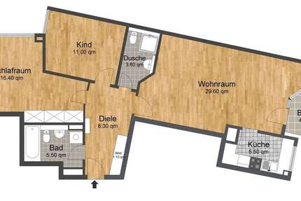 Wohnung zum Kaufen in Würselen 230.000 € 83 m² 3 zimmer
