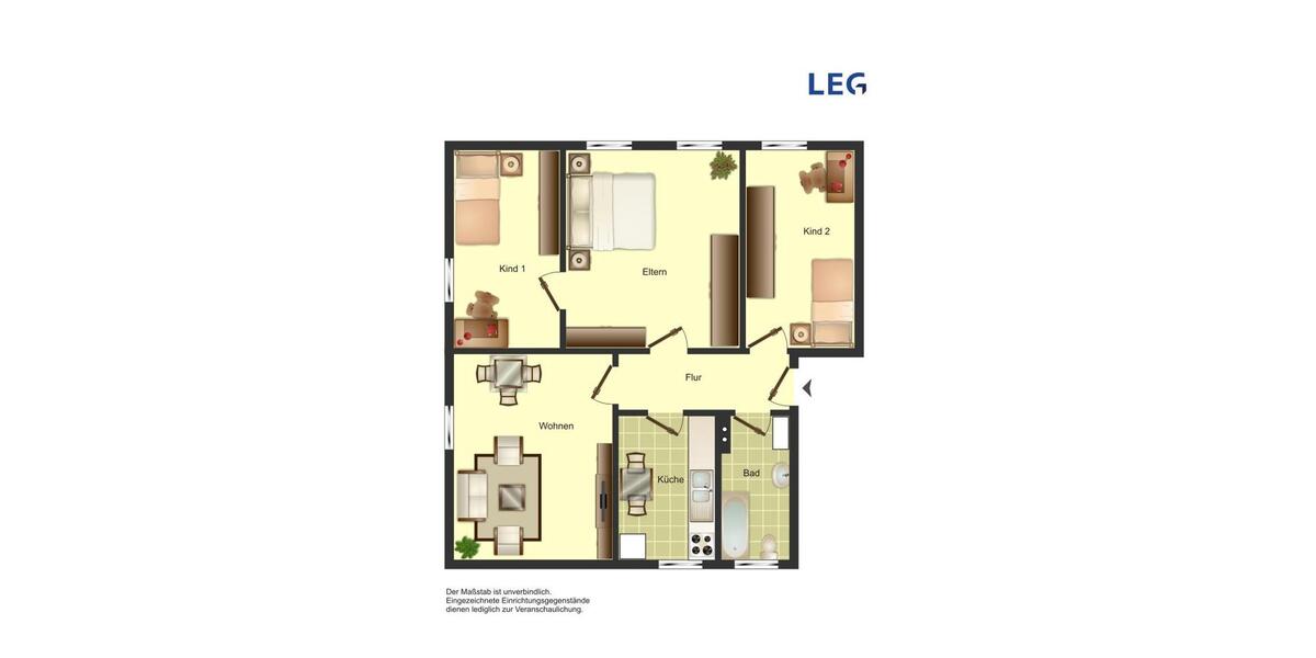 Etagenwohnung Aachen Aachen-Mitte - 4 Zimmer, 67 m&sup2;, 719&euro; | Angebot:26447337