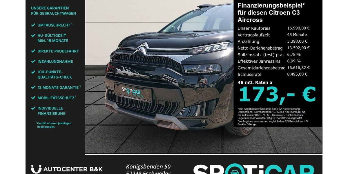 Citroen C3 Aircross 32.790 km 16.990 &euro; Eschweiler 52249