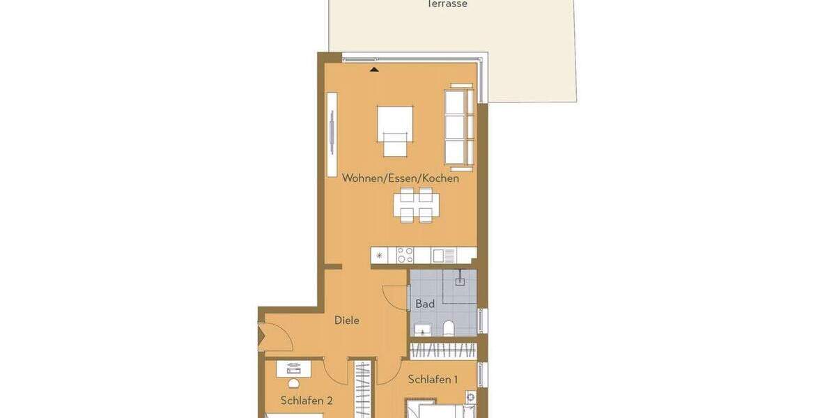 DHi | Neues Bauprojekt von Bentati in Aachen Richterich. Eigentumswohnung EG mit Terrasse. 3 zimmer