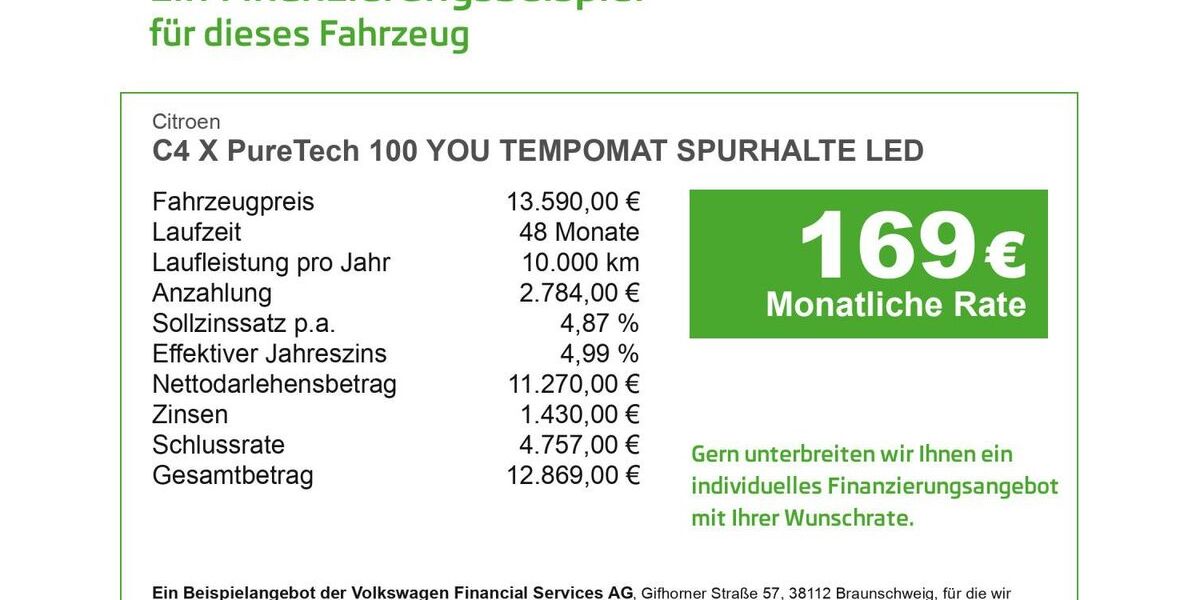 Citroen C4 X 88.841 km 13.590 &euro; Düren 52353