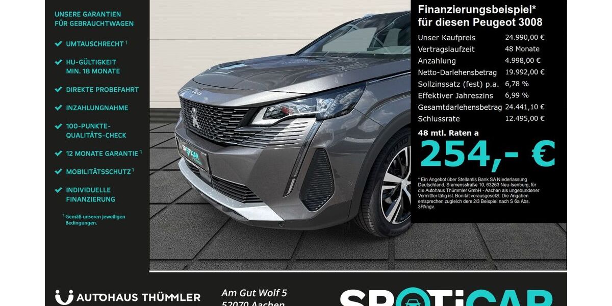 Peugeot 3008 15.920 km 23.690 &euro; Aachen 52070