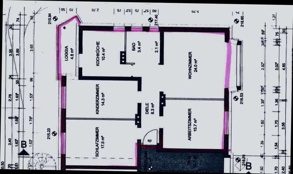Wohnung zum Mieten in Aachen 1.400 € 96 m²