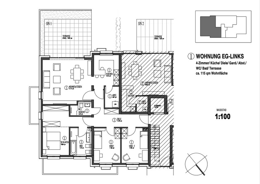 Stolberg - Exklusive, barrierefreie Erdgeschosswohnung mit moderner Ausstattung und großer Terrasse 4 zimmer