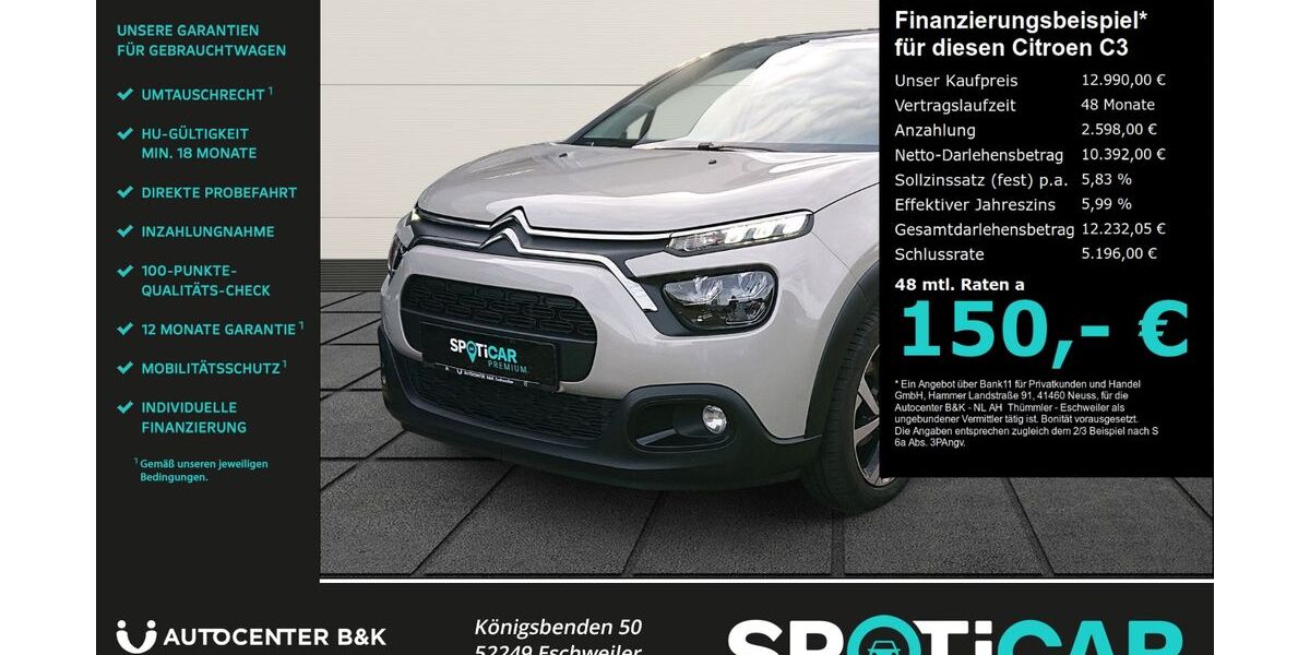 Citroen C3 29.300 km 12.990 &euro; Eschweiler 52249
