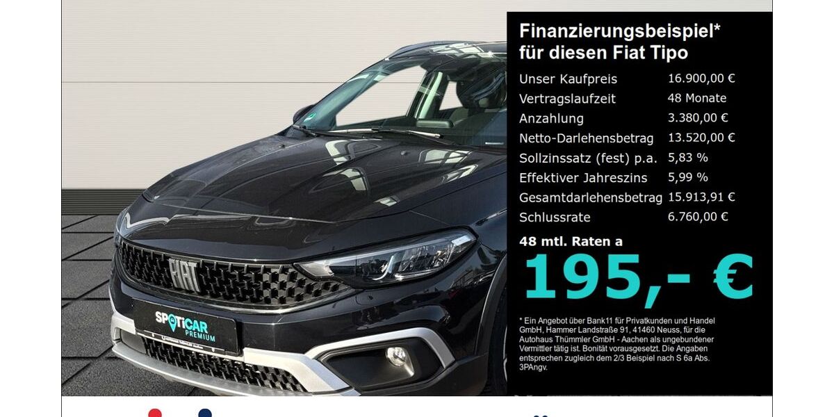 Fiat Tipo 72.450 km 16.900 &euro; Aachen 52070