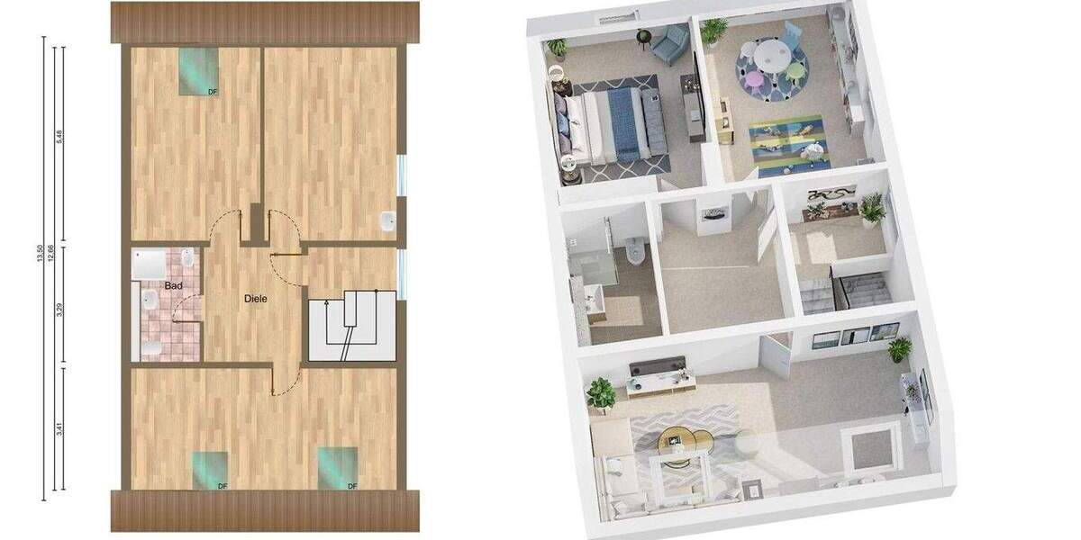 Doppelhaushälfte Aachen-Brand Brand - 9 Zimmer, 235 m&sup2;, 749.000&euro; | Angebot:25724149