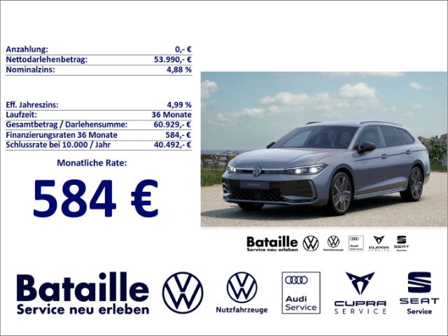VW Passat Variant 1.490 km 53.990 &euro; Jülich 52428