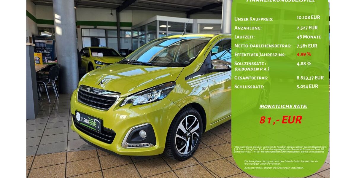 Peugeot 108 37.564 km 9.888 &euro; Geilenkirchen 52511