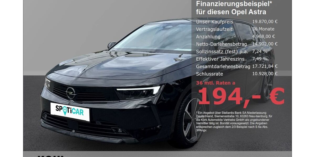 Opel Astra 20.500 km 19.870 &euro; Aachen 52078
