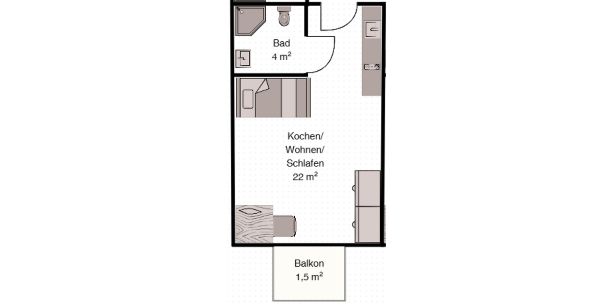 Neubau: 20 möblierte Apartments & WG-Zimmer in Kohlscheid 1 zimmer