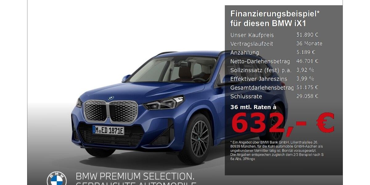 BMW iX1 10.693 km 51.890 &euro; Aachen 52078