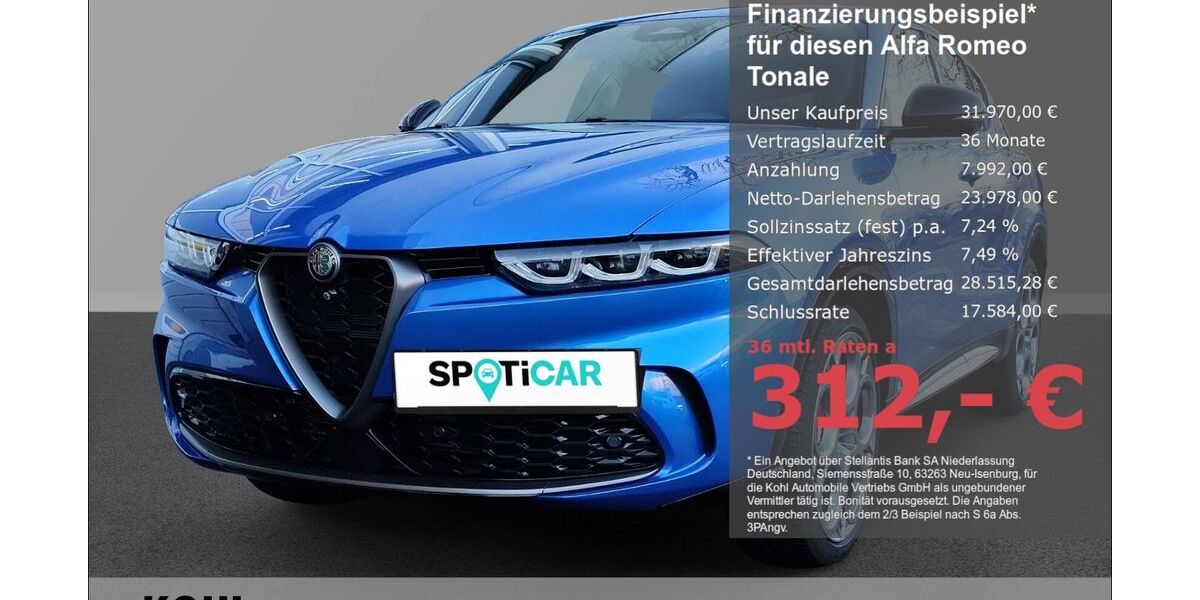 Alfa Romeo Tonale 25.200 km 31.970 &euro; Aachen 52078