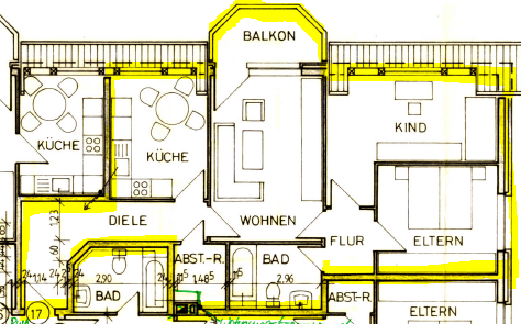 Etagenwohnung Düren Birkesdorf - 3 Zimmer, 80 m&sup2;, 725&euro; | Angebot:26806009