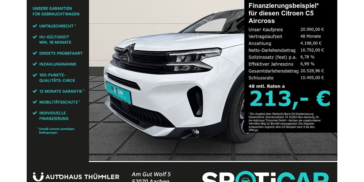 Citroen C5 Aircross 35.542 km 20.490 &euro; Aachen 52070