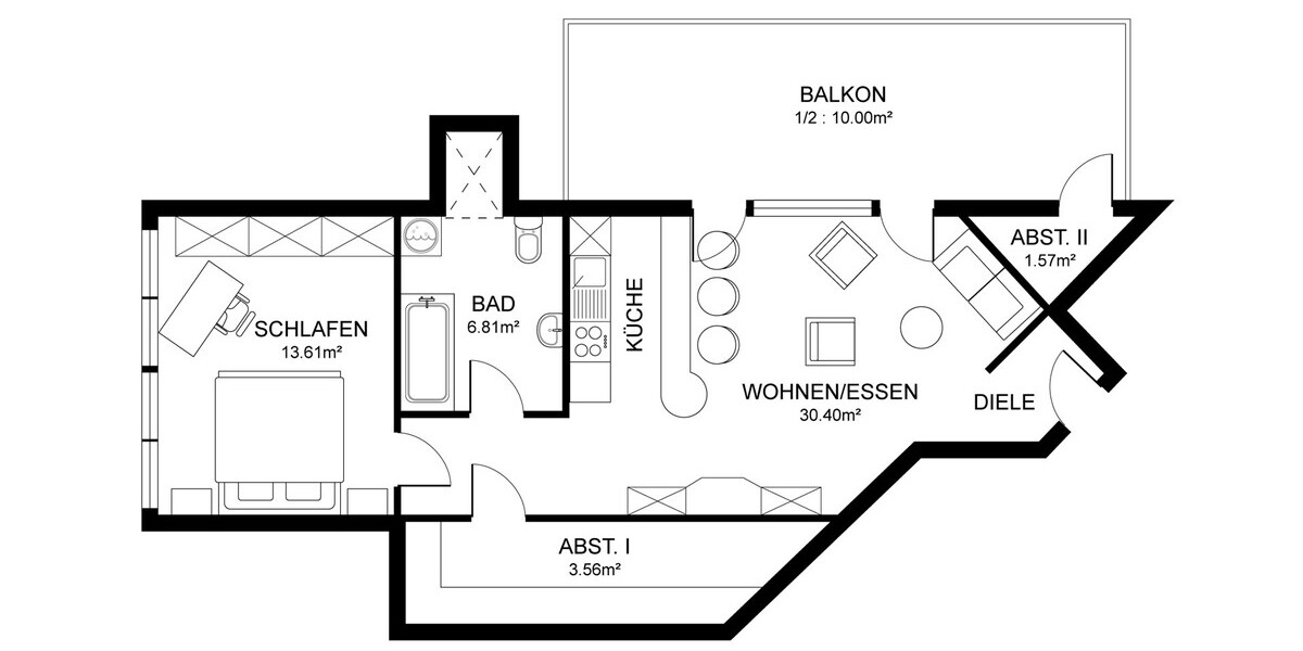 Roetgen – Zuhause über den Dächern der Eifel - Dachgeschoßwohnung Roetgen | Angebot:27289087