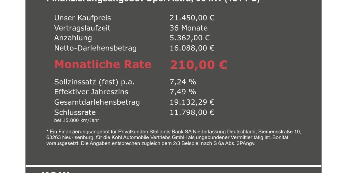 Opel Astra 55.950 km 21.450 &euro; Aachen 52078