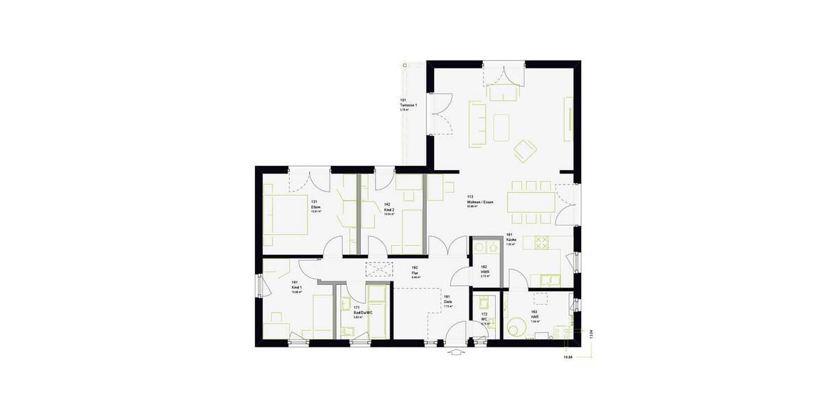 Einfamilienhaus Simmerath - 5 Zimmer, 133 m&sup2;, 430.447&euro; | Angebot:26806554