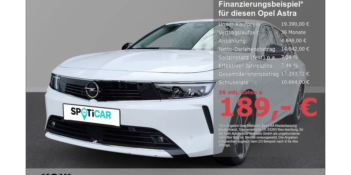 Opel Astra 64.000 km 19.390 &euro; Aachen 52078
