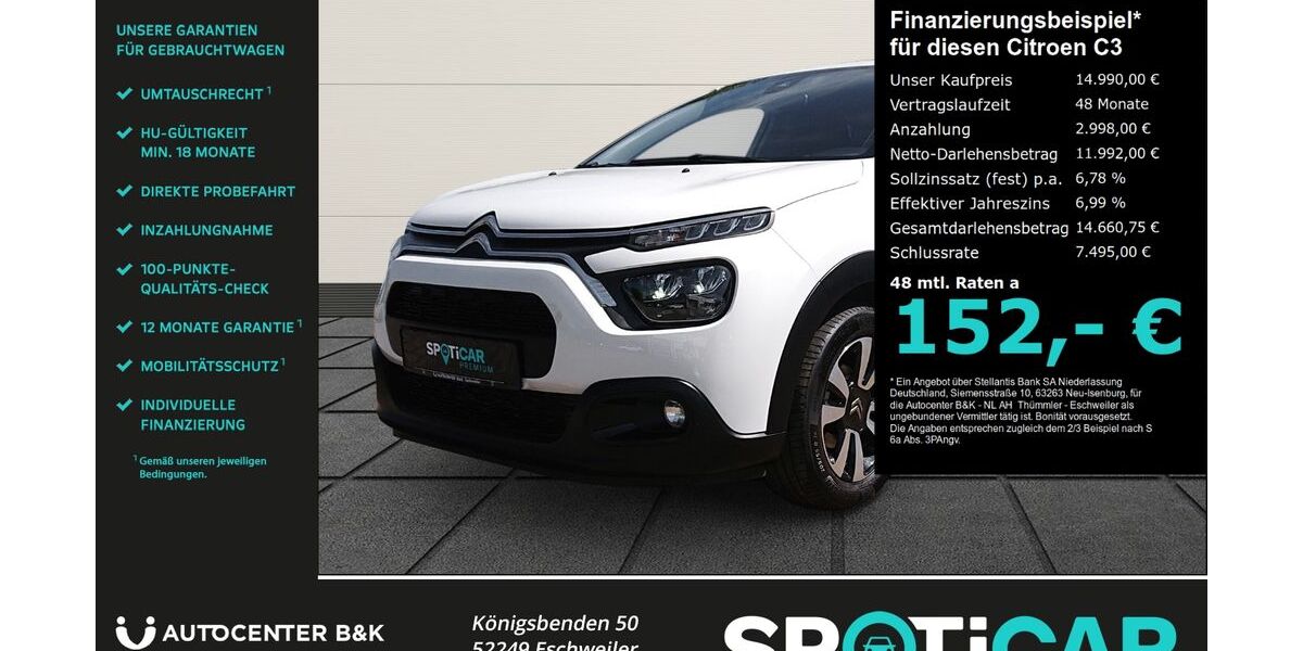 Citroen C3 27.500 km 14.990 &euro; Eschweiler 52249