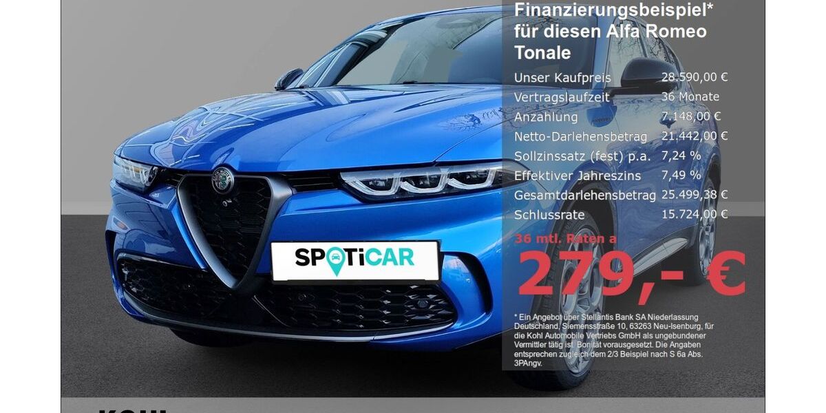 Alfa Romeo Tonale 25.200 km 28.590 &euro; Aachen 52078