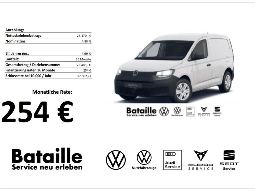 VW Caddy 2.231 km 23.470 € Jülich 52428