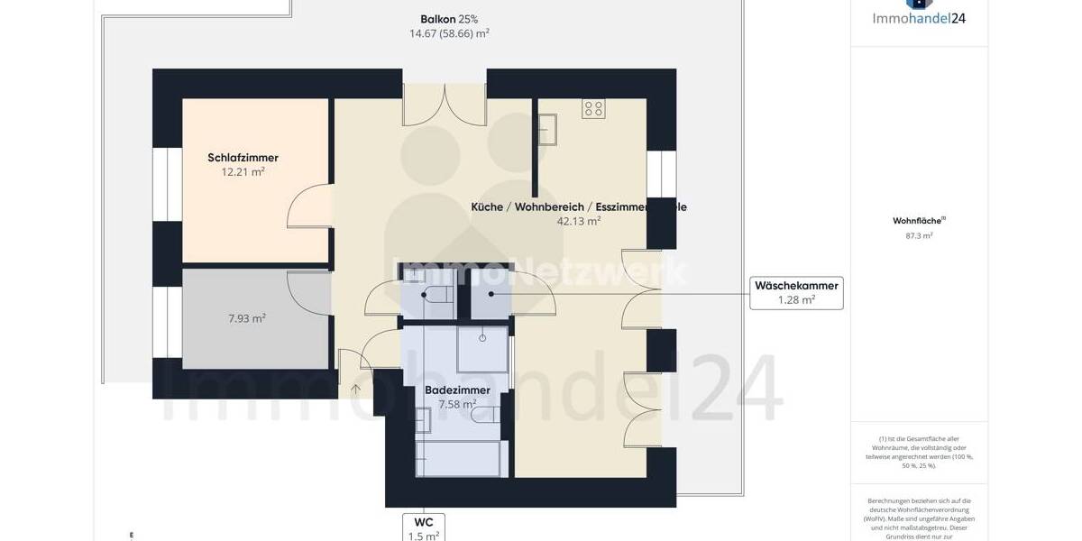 Etagenwohnung Düren / Rölsdorf Boisdorfer Siedlung - 3 Zimmer, 85 m&sup2;, 369.500&euro; | Angebot:26898210