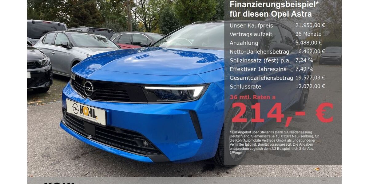Opel Astra 27.800 km 21.950 &euro; Aachen 52078