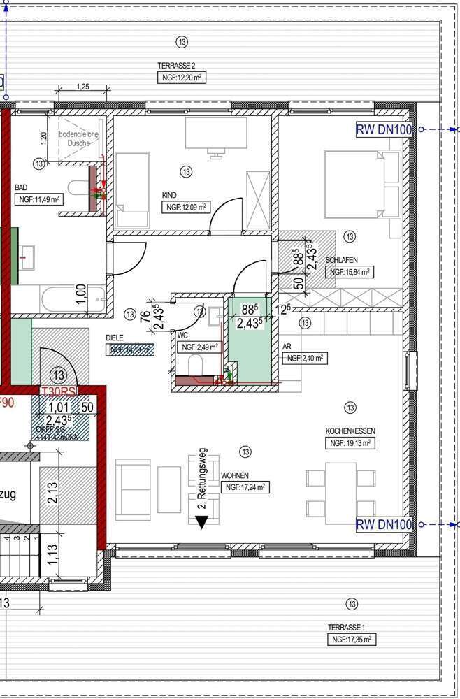 Wohnung zum Mieten in Düren 1.900 € 138 m²