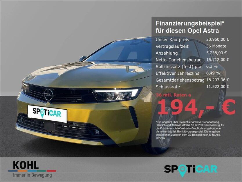 Opel Astra 18.200 km 20.950 € Aachen 52078