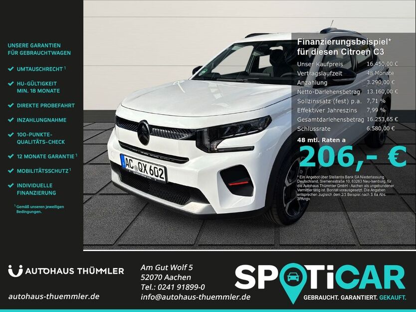 Citroen C3 5.000 km 16.450 € Aachen 52070