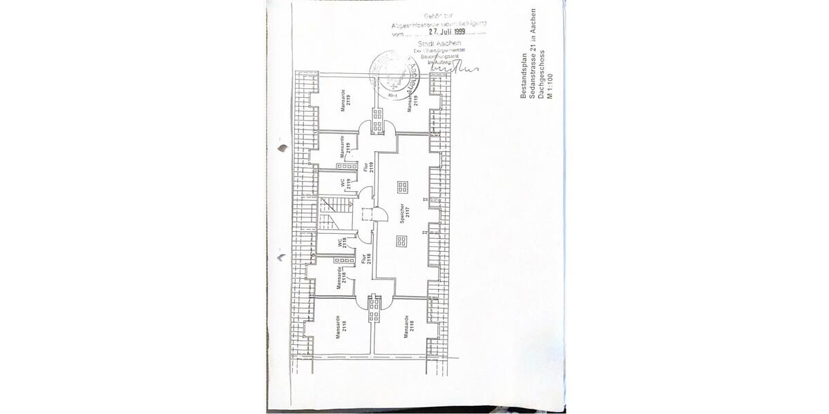 Dachgeschoßwohnung Aachen Aachen-Mitte - 6 Zimmer, 140 m&sup2;, 140.000&euro; | Angebot:26826768