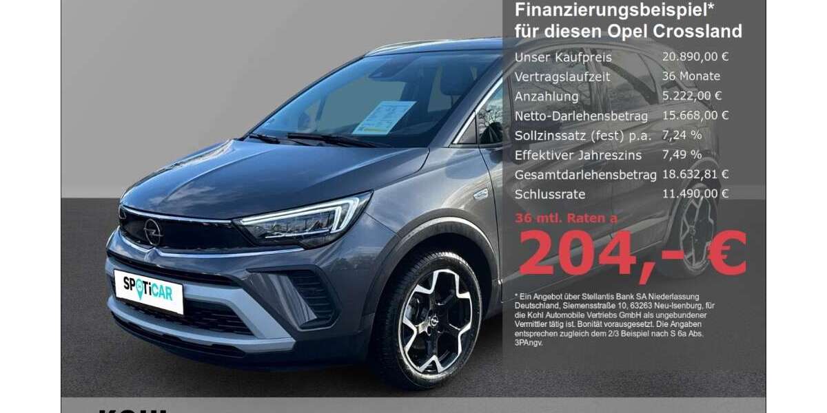 Opel Crossland 14.400 km 20.890 &euro; Aachen 52078