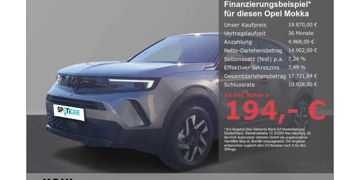 Opel Mokka 10.600 km 19.870 &euro; Aachen 52078