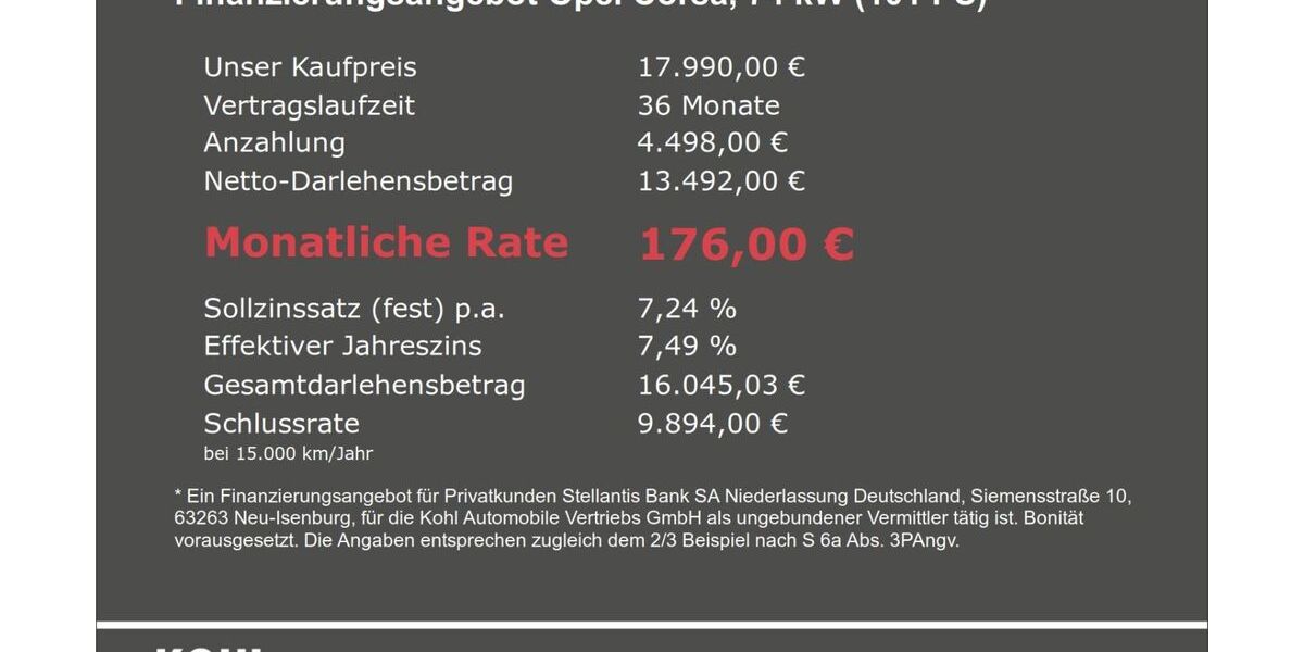 Opel Corsa 6.750 km 17.990 &euro; Aachen 52078
