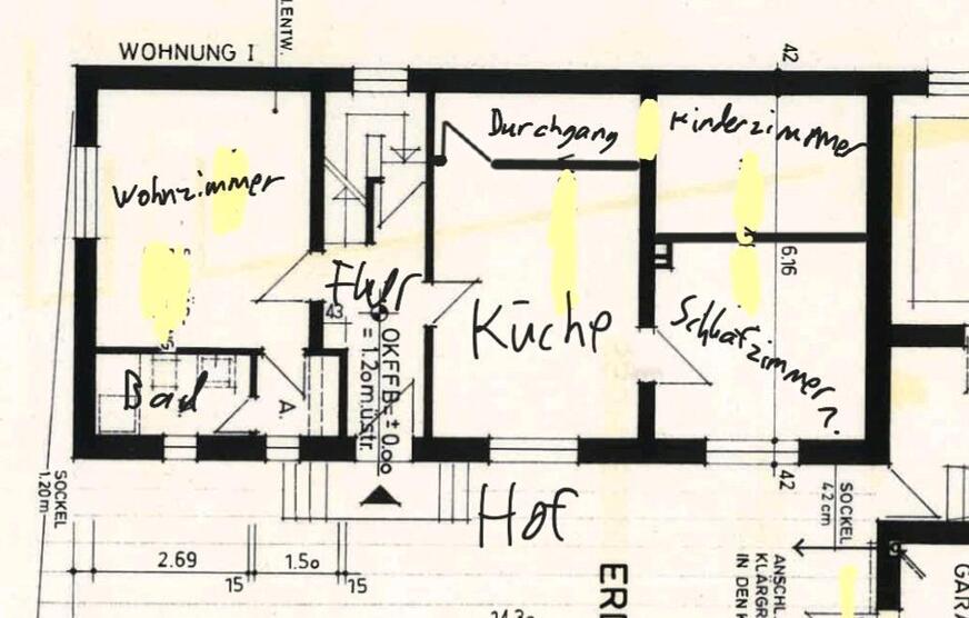 Wohnung EG 90qm Erstbezug in Vlatten