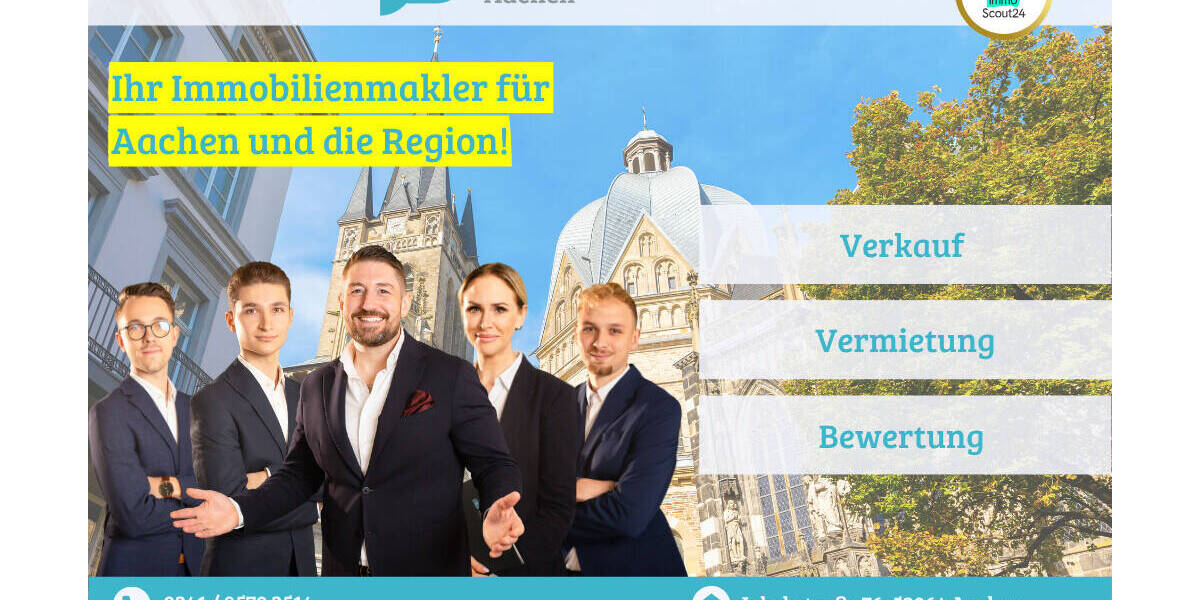 Etagenwohnung Aachen Aachen-Mitte - 3 Zimmer, 55 m&sup2;, 263.500&euro; | Angebot:26028318